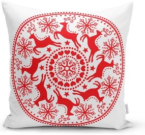 Set 4 fețe de pernă și un napron de masă cu model de Crăciun Minimalist Cushion Covers Christmas