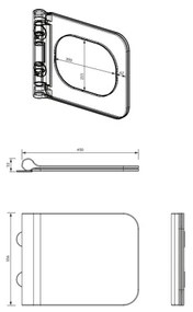 Colac de toaletă OMNIRES BOSTONDEBP SoftClose BOSTON alb lucios