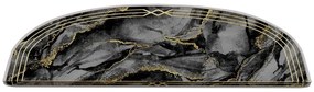 Covorașe pentru scări gri-închis 16 buc. 20x65 cm Marble Dream – Vitaus