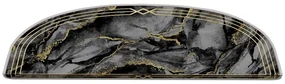 Covorașe pentru scări gri-închis 16 buc. 20x65 cm Marble Dream – Vitaus