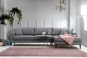 Coltar Extensibil Nordic Corner Right (L3+Chl), Gri Inchis