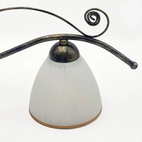 Lustră pe lanț RETRO 2xE27/60W/230V bronz/patină