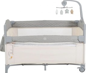 Patut pliant transformabil in tarc copii NOVOKIDS™ Indiana NEST, 62X125 cm, 2 Niveluri, Jucarie Carusel muzical, Fermoar acces lateral, Geanta bebe,