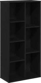 vidaXL Bibliotecă Stejar Negru 50 x 25 x 102 cm