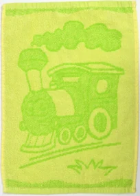 Prosop pentru copii BEBÉ Masina verde 30x50 cm