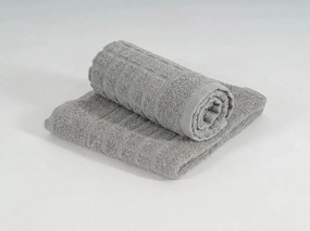 Prosop SOFT 50 x 100 cm gri deschis, 100% bumbac