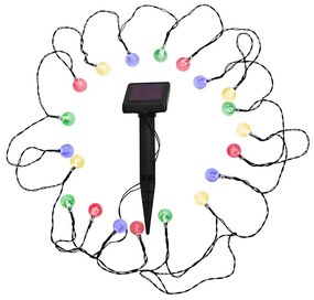 LED RGB lampă solară 20xLED/1,2V 300 mAh IP44