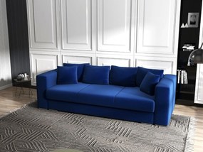 Canapea extensibilă dumonde cu ladă de depozitare si sezut confortabil din spuma high-density, Gloria Royal Blue 240x100 cm