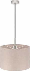 Eglo - Lampă suspendată LED pe cablu TUNJA 1xE27/60W/230V Ø 20 cm bej/negru