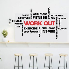 Sticker perete Work Out