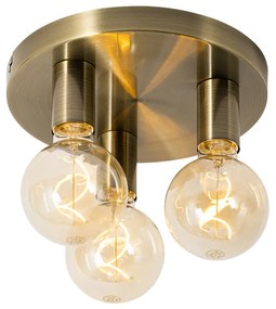 Plafoniera modernă bronz rotundă - Facil