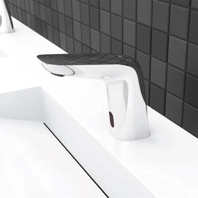 Baterie lavoar electronica Rubineta Ecosens finisaj crom lucios alimentare baterii