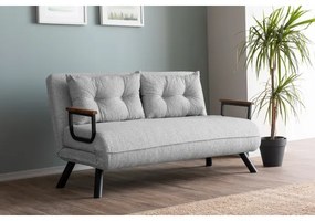 Canapea extensibilă QIRA, 2 locuri, gri