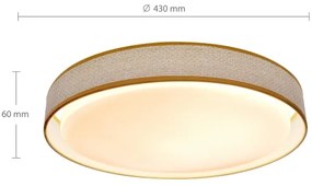 Plafonieră LED dimabilă Brilagi KIANIA LED/48W/230V 3000-6500K + telecomandă