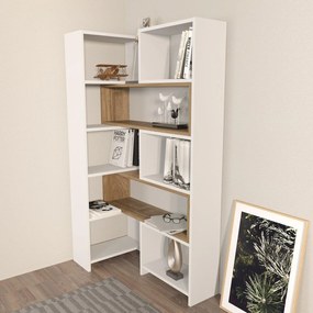 Biblioteca Karayel Colt Stil Rafturi Nenumarate, 163 X 150 X 22 Cm