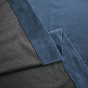 Set draperie din catifea blackout cu rejansa transparenta cu ate pentru galerie, Madison, densitate 700 g/ml, Bismark, 2 buc