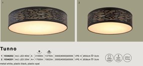 Plafoniera LED design modern TUNNO negru 15342D1 GL