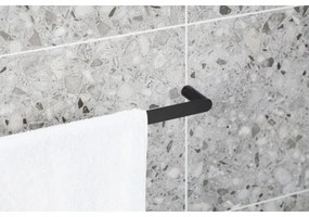 Suport de perete pentru prosoape KFA Armatura 864-027-81 62 cm oțel inoxidabil/negru mat