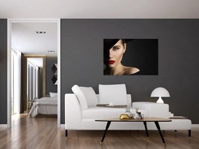 Tablou - Portretul femeii cu pălărie (90x60 cm)