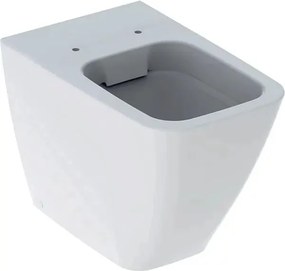 Vas wc pe pardoseala Geberit Icon Square Rimfree fara capac alb cu spalare verticala