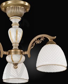 Lustra aplicata clasica din alama 3 brate design italian 8606
