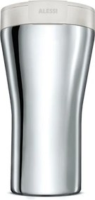 Cană termică de călătorie BR, albă, diametru 9.5 cm - Alessi
