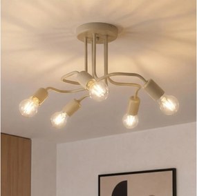 Lustră aplicată CHARLIE 5xE27/15W/230V bej