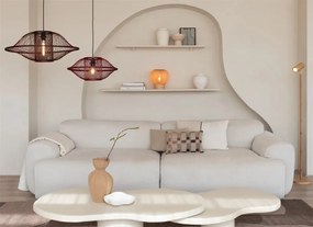 Lustra/Pendul Eco, Bambus, Maui visiniu, L