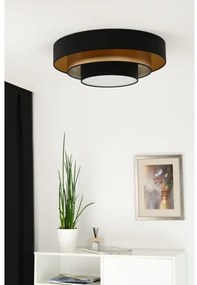 Plafonieră LED Duolla LUNETA LED/26W/230V d. 60 cm 4000K negru/auriu