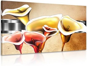Tablou flori calla lilly elegante