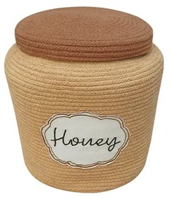 Coș de jucării pentru copii maro deschis din material textil ø 28x27 cm Honey Pot – Lorena Canals