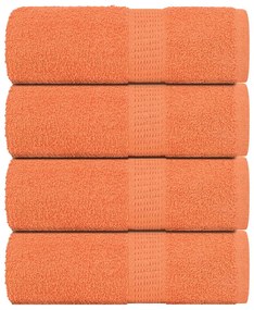 vidaXL Prosoape de baie 4 buc. FROGN portocalii 30x30 cm 100% bumbac