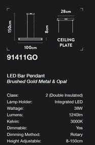 Lustra LED suspendata design modern Belle