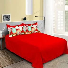 Lenjerie de pat 2 persoane, bumbac finet, 6 piese, 2 fete, Paste, SPAP5