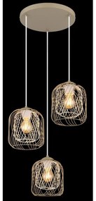 Globo 15965-3HR - Lustră DICHTI suspendată pe cablu, 3x E27/40W/230V