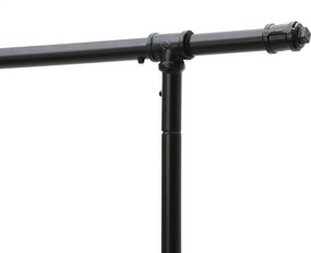 Regal de haine multifunctional negru pe roti RALVO