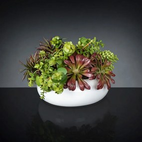 Aranjament floral mic decor festiv design LUX FAT PLANT MIX