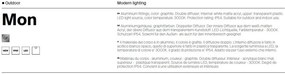 Plafoniera LED pentru exterior IP65 Mon