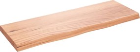 vidaXL Raft de perete maro deschis 80x30x(2-4) cm lemn stejar tratat