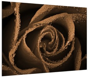 Tablou cu trandafiri cu picături (70x50 cm), în 40 de alte dimensiuni noi