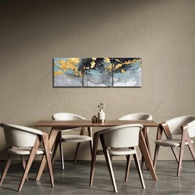 Tablou - Abstracție (cu ceas) (90x30 cm)