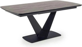 Masa extensibila MDF VINSTON, gri inchis/negru, 180/230x95x76 cm