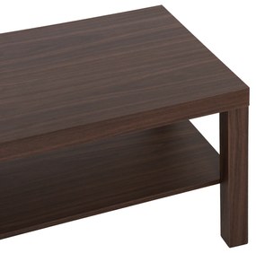 HOMCOM Masă de Cafea din Lemn Stil Castanie, Mobilier Living Modern, 90x45x40.5cm | Aosom Romania