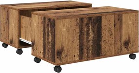 vidaXL Masă de cafea Lemn vechi 75 x 75 x 38 cm Lemn compozit