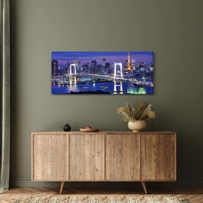 Tablou metropolei nocture (120x50 cm)