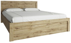 Pat matrimonial 120 cm Deloris (stejar navarra) (fără saltea și somieră). 1052886