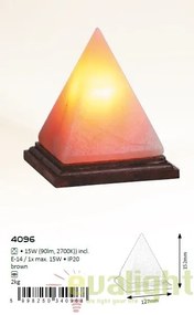 Veioza, lampa de masa din piatra de sare, Vesuvius 4096 RX