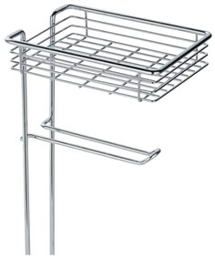 Suport pentru hârtie igienică argintiu din oțel cromat – Wenko