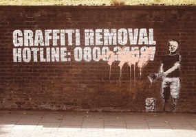 Poster Graffity Removal Hotline, Banksy