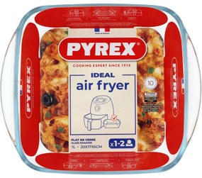 Pyrex Vas de copt pătrat Air Fryer 1 l, 20 x 17 x 6 cm, 1 l